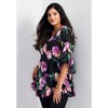 Avenue Women's Plus Size Harlow Frill Detail Blouse - image 4 of 4