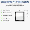 Avery 3" x 3" Labels, Black and White Polka Dots, 60 ct - 2 of 4