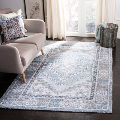 Gray and Ivory Flat Woven Handmade Wool Area Rug, 3' x 5'