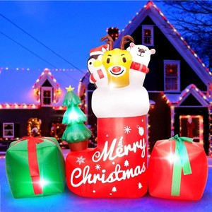 8ft Christmas Inflatable Outdoor Decoration - Inflatable Animal in Xmas ...