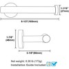 Mixxidea Round Single Towel Hook Bundle with Double Robe Hook, Toilet Paper Holder (Black & Gold) - 4 of 4