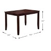NicBex Dining Table Set for 4 Rectangular Wood Dining Table with 4 Upholstered Chairs for Kitchen - 4 of 4