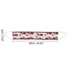 Unique Bargains Tulip Flowers Body Scrub Towel for Bathroom 22.83"x3.54" Red 1 Pc - 2 of 3