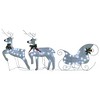 VidaXL Reindeer & Sleigh Christmas Decoration 100 LEDs Outdoor White - 4 of 4