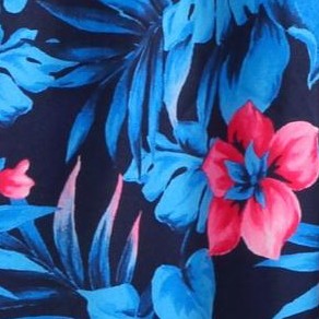 blue exotic floral