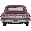 1964 Ford Country Station Wagon Squire Vintage Burgundy w/Woodgrain & White Interior 1/87 (HO) Diecast Model Car Oxford Diecast - 3 of 4