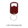 Unique Bargains Bottle Opener Standard Bottle Opener Small Hand Clean Only Stainless Steel 1.22"x1.97" 1Pcs - 3 of 4