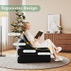 Corduroy Sofa Bed with Lumbar Pillow - Single Size Foldable Sleeper Chair for Small Spaces, Space Saving Convertible Futon & Guest Bed - 4 of 4
