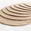 Plum & Post Jute Coil Round Placemats, Set of 8 - Natural - 3 of 4