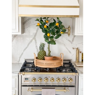 28-Inch Faux Lemon Tree in Terracotta Planter