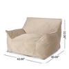 NicBex Bean Bag Chair,Velvet Beanbag Chair with Armrests,Adults Lounge Sofa,Comfy Chair for Living Room Bedroom - 3 of 4