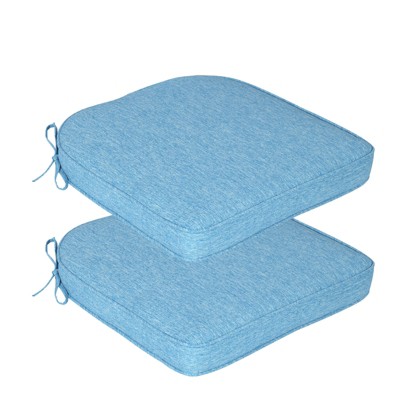 Aoodor Outdoor Dining Chair Cushions Set of 4, Waterproof Patio Furniture Seat Cushions, Outdoor Chair Pads with Ties