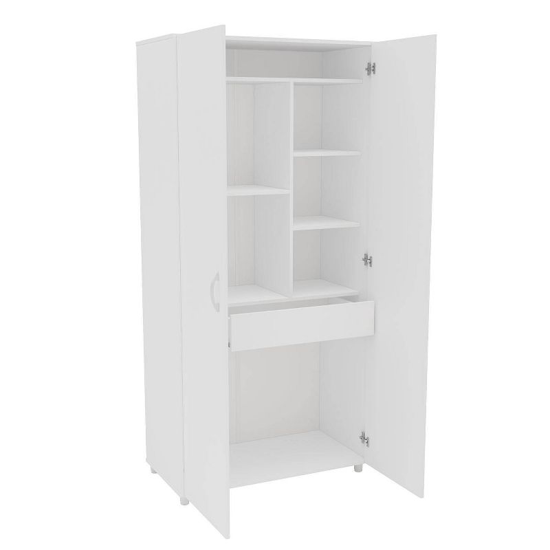 Santa Fe 2 Door Storage Cabinet White - Polifurniture, 2 of 7