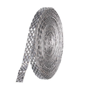 Unique Bargains Glass Self-Adhesive Decorations Crystal Rhinestone Diamond Ribbon - 1 of 4