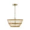 Capital Lighting Wren 3 - Light Semi-Flush Mount in  Matte Brass - 3 of 4