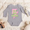 The Juniper Shop Be A Kind Human Lightning Bolt Baby Long Sleeve Bodysuit - 2 of 3
