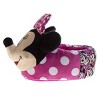 Disney Minnie Mouse 3D Girls Slippers  Minnie's Bow Plush Warm Soft Aline Comfy Lightweight House Shoes (5-10 toddler) - 3 of 4