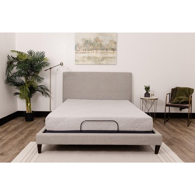 NicBex 8 Inch Gel Memory Foam Mattress for a Cool Sleep,Fiberglass Free,Firm Feel Mattresses,Black+Gray