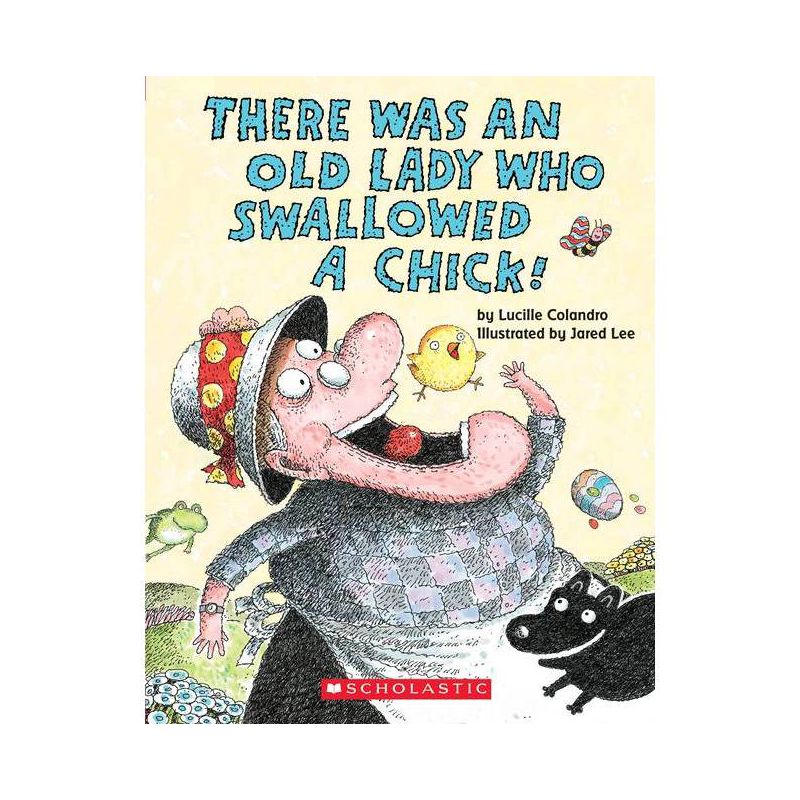 Old Lady Swallowed a Chick (Board Book) (Lucille Colandro), 1 of 4