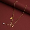 SOHI Women's Gold Link Chain Necklace - 3 of 4