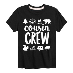 Boys' - Instant Message - Cousin Crew Camp Design Short Sleeve Graphic T-Shirt - 1 of 4