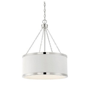 Savoy House Delphi 6 - Light Pendant in  White/Polished Nickel - 1 of 4