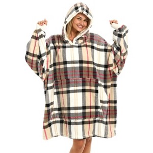 ADR Adult Wearable Blanket, Sweater Hoodie, Blanket with Sleeves for Men & Women Oversized Sweatshirt - 1 of 3