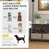 Skyzone Walnut Furniture Dog Crate End Table with 3 Doors, Particle Board & Steel, for Dogs Up to 66 - 4 of 4