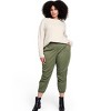 Women's Plus Size High-Rise Woven Ankle Pants - Nili Lotan x Target Olive Green 2X - image 3 of 3