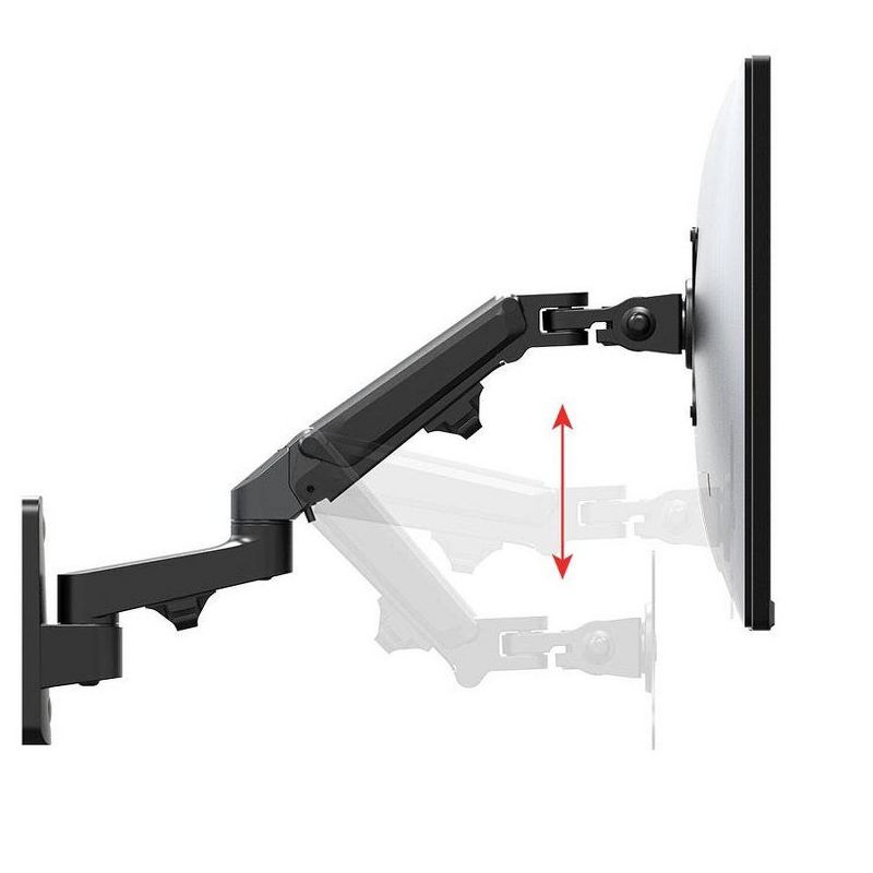 Monoprice 2-Segment Wall Mount For Monitors Up To 27 Inch | Adjustable Gas Spring - Workstream Collection, 3 of 7