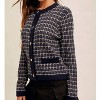 Women's Juno Tweed Sweater Cardigan - Hem & Thread - 2 of 4