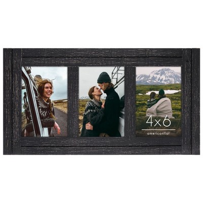 Americanflat Tri-Photo Frame for Western Home Decor
