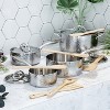 BergHOFF Vintage Tri-Ply Stainless Steel Cookware Set With Stainless Steel Lids, Silver - 2 of 4