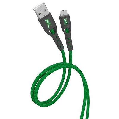 Altec Lansing Luma 10ft Xbox & Micro Light-Up LED Extra Long Charging Cable
