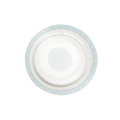 Classic Modern Farmhouse 16-Piece White Porcelain Dinnerware Set