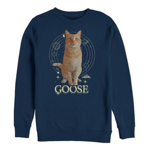 Men's Marvel Captain Marvel Goose Center of Universe Sweatshirt - 1 of 3