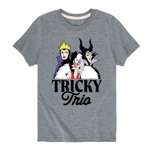 Boys' - Disney Villains - Tricky Trio Short Sleeve Graphic T-Shirt - 1 of 4