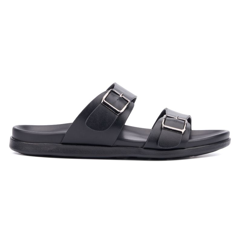 New York & Company Men's Edan Buckle Two Strap Sandals, 2 of 7