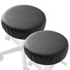 Saloniture 2-Pack Round Stool Seat Cover, Waterproof Slipcover for Swivel Chair or Barstool - 2 of 4