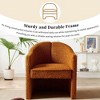 27.9"W Wooden Upholstered Accent Chair Armchair with Stylish Curved Design 4S - ModernLuxe - image 4 of 4