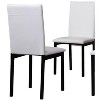 NicBex Dining Table Set for 4 Industrial Bar Height Table with Faux Marble Tabletop and 4 Faux Leather Chairs for Kitchen - 2 of 4