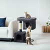 Cat Tree, 33.1-Inch Cat Tower, Cat Condo for Large Cats up to 16 lb, Large Cat Perch, 2 Cat Caves, Scratching Post, Cat Houses for Indoor - 2 of 4