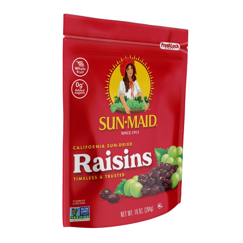 Sun-Maid Natural California Raisins Resealable Bag -10oz, 4 of 15