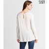Aeropostale Womens Lace LS Embellished T-Shirt - 2 of 2