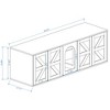 Sevobal Pet Crates and Houses, Modern Cat House with Double Doors and Open Space for Indoor Cats, White, 59.05"*17.71"*18.89" - 4 of 4
