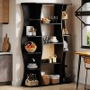 Hommoo 5-Tier Floor Standing Bookshelf Black - 3 of 4
