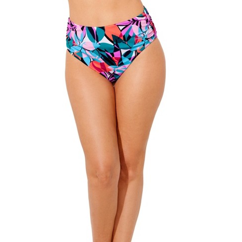 Swimsuits for All Women's Plus Size Shirred Swim Brief - image 1 of 4