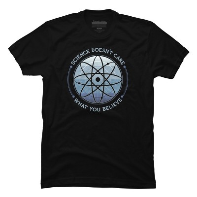Men's Design By Humans Science Doesn't Care By DustbrainDesign T-Shirt