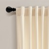 Lush Décor Prima Velvet Solid Light Filtering Back Tab/Rod Pocket Window Curtain Panels Set - 2 of 4