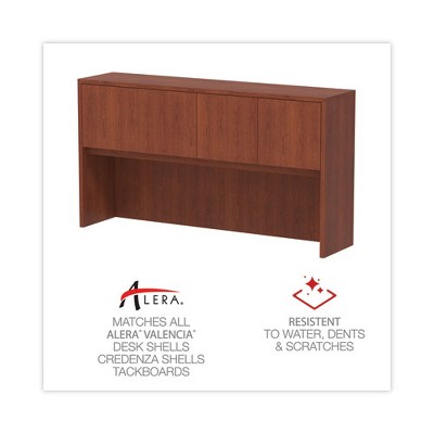 Medium Cherry 35'' H Hutch with Doors and Compartments
